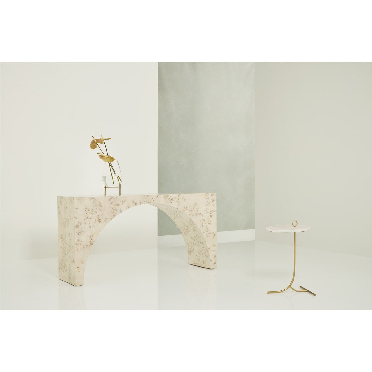 Accent Table -stone top - Be Bold Furniture