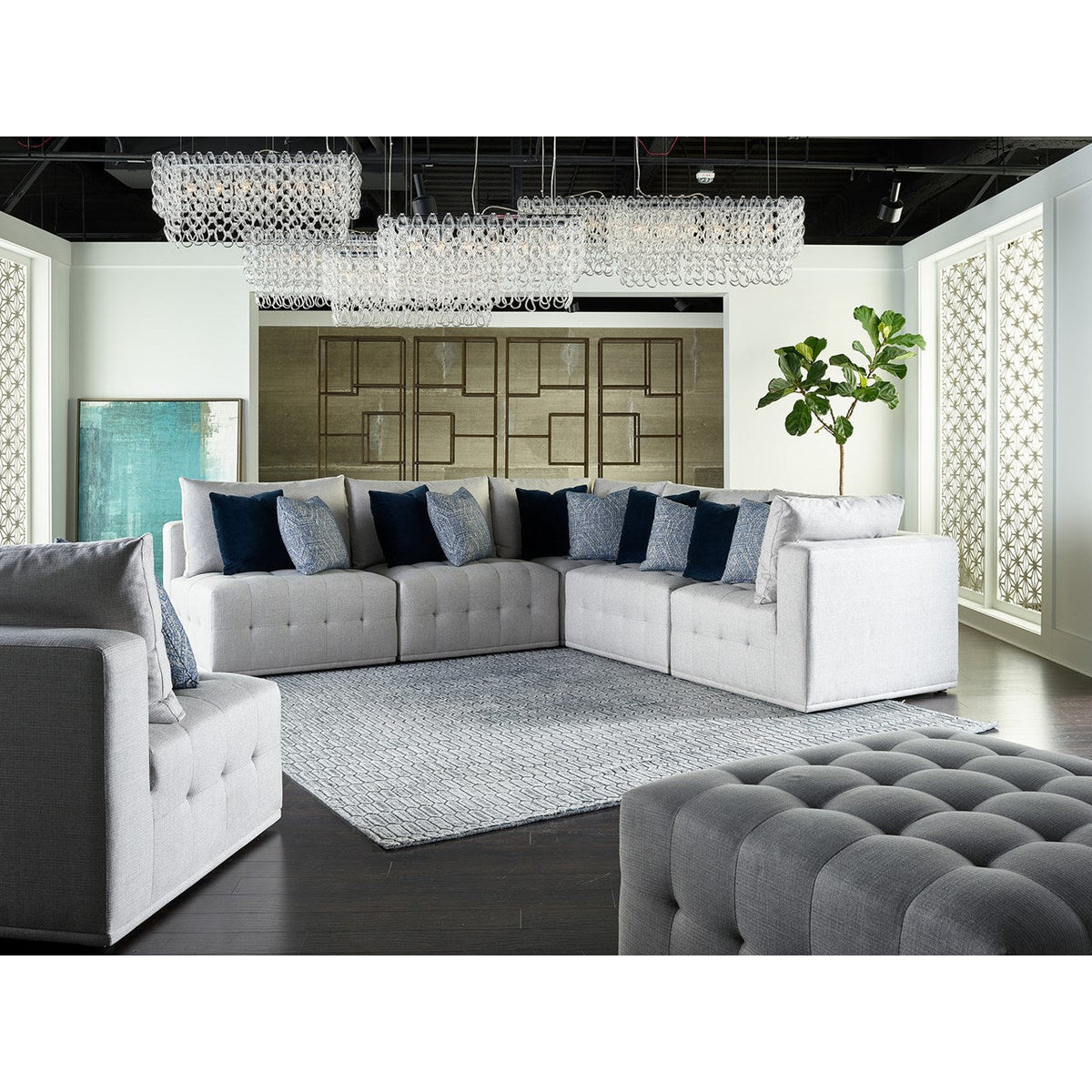 Donovan 4 Piece Modular Sectional - Be Bold Furniture