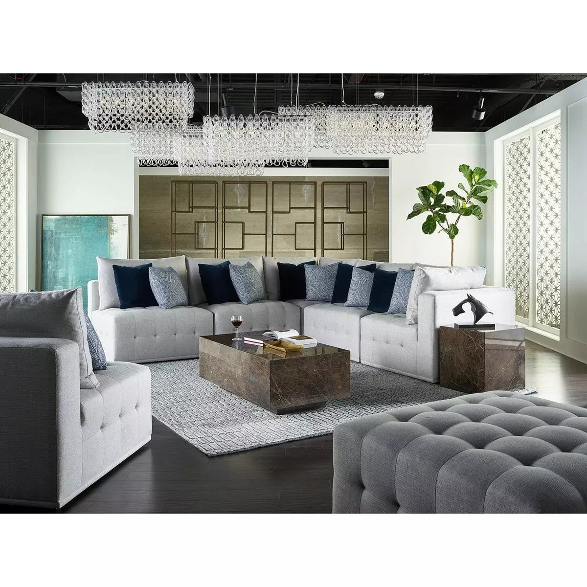 Donovan 4 Piece Modular Sectional - Be Bold Furniture