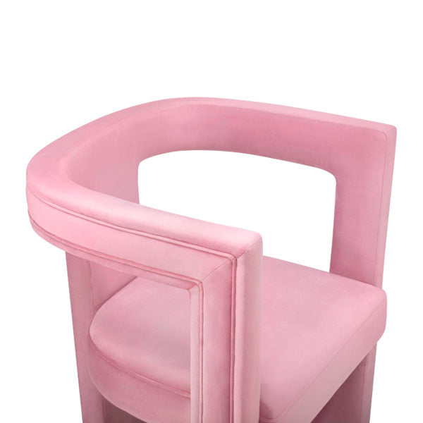 Ada Pink Velvet Chair - Be Bold Furniture