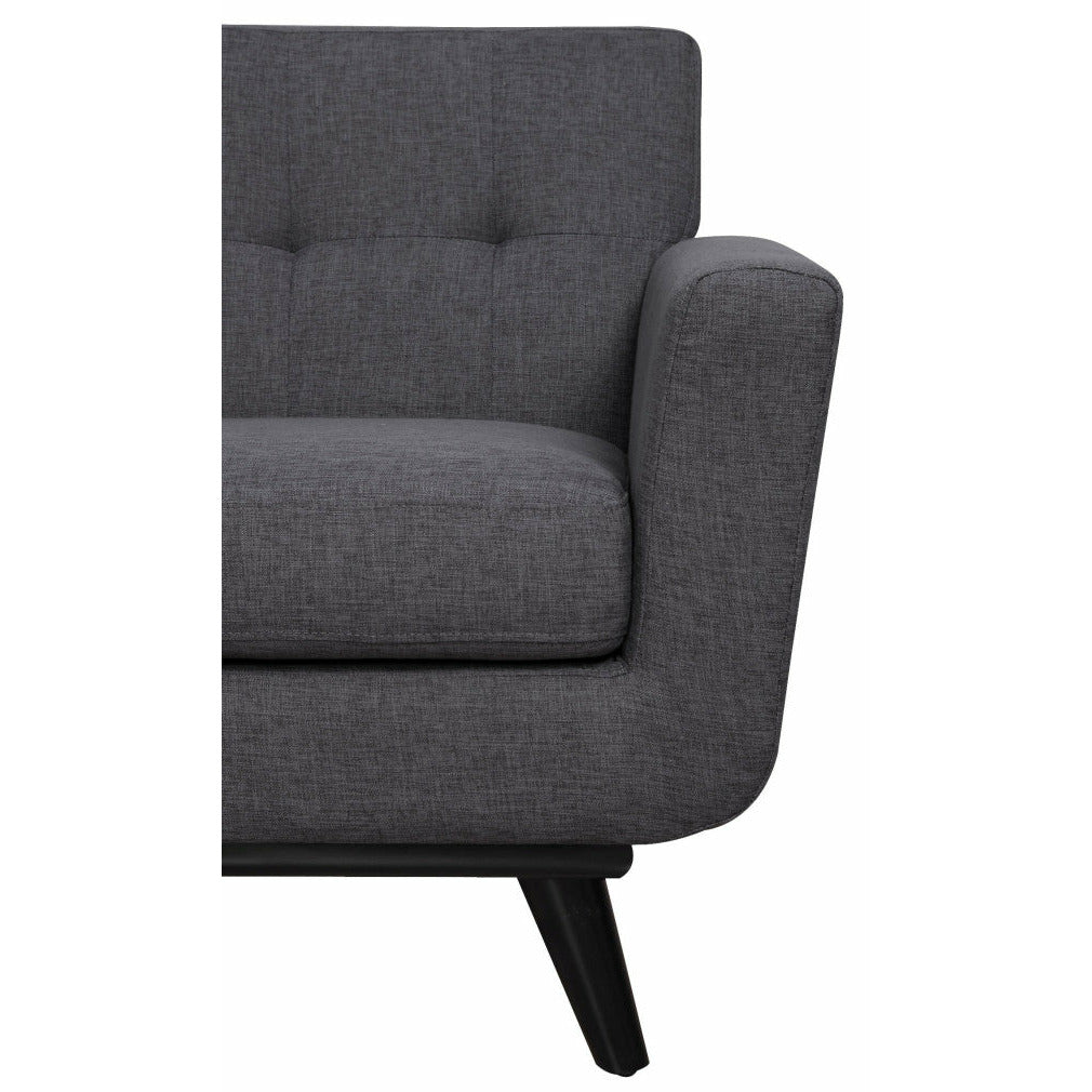 James Grey Linen Chair - Be Bold Furniture