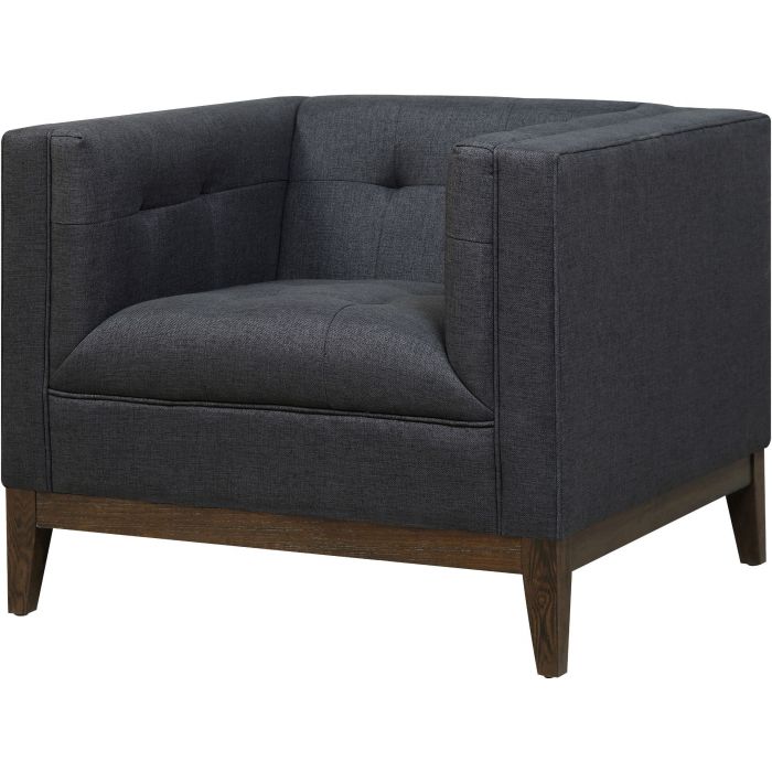 Gavin Grey Linen Chair - Be Bold Furniture