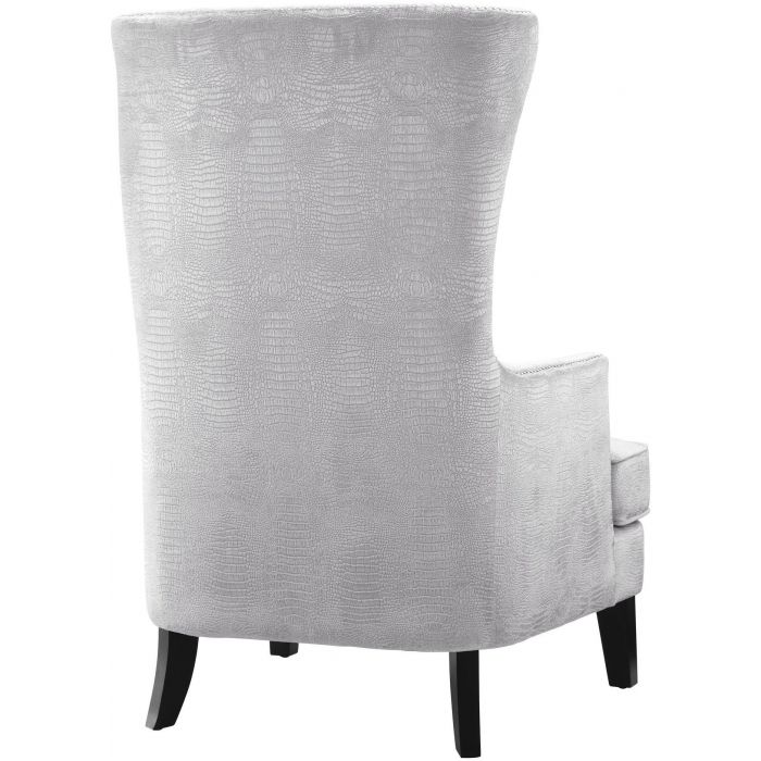 Bristol Silver Croc Tall Chair - Be Bold Furniture