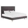 Delilah Grey Velvet Bed - Be Bold Furniture