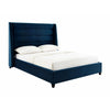Koah Navy Velvet Bed - Be Bold Furniture