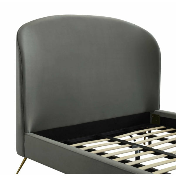 Vivi Forest Green Velvet Bed - Be Bold Furniture