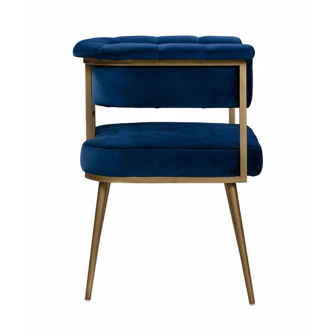 Astrid Navy Velvet Chair - Be Bold Furniture