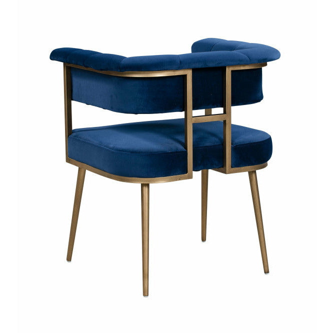 Astrid Navy Velvet Chair - Be Bold Furniture