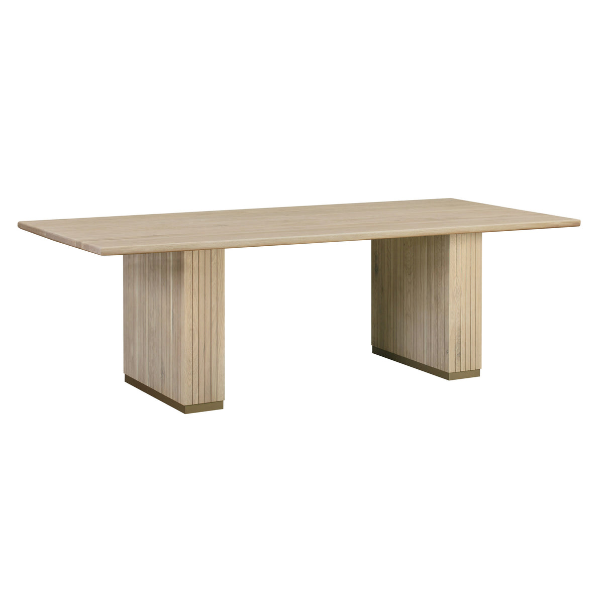 Chelsea Ash Wood Rectangular Dining Table Brown - Be Bold Furniture