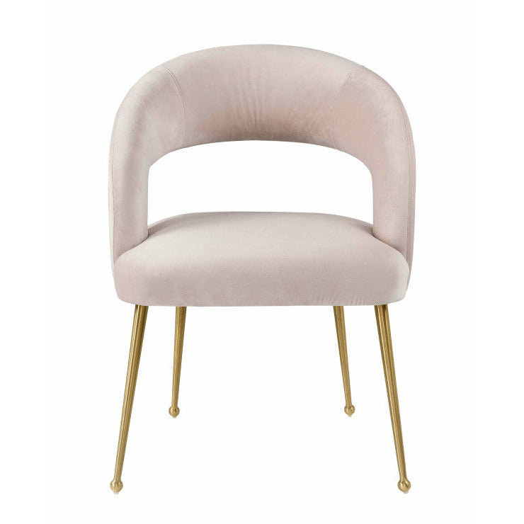 Rocco Blush Grey Dining Chair - Be Bold Furniture
