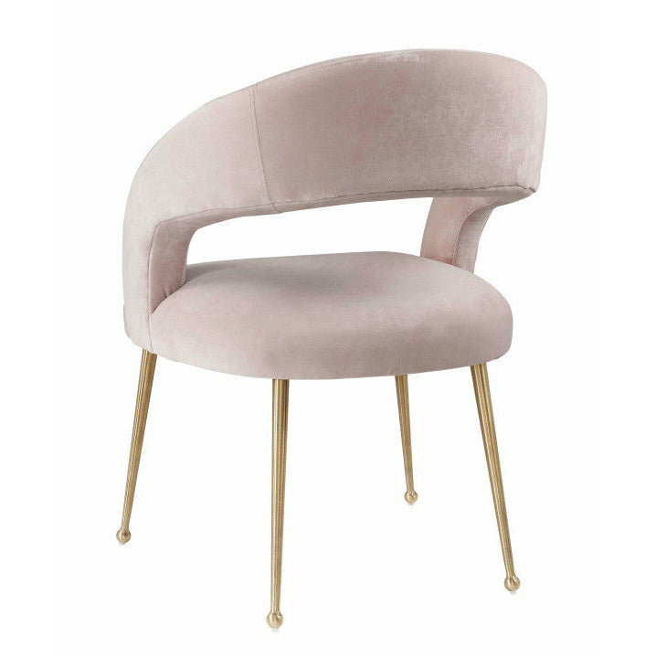Rocco Blush Grey Dining Chair - Be Bold Furniture