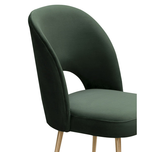 Swell Forest Green Velvet Chair - Be Bold Furniture