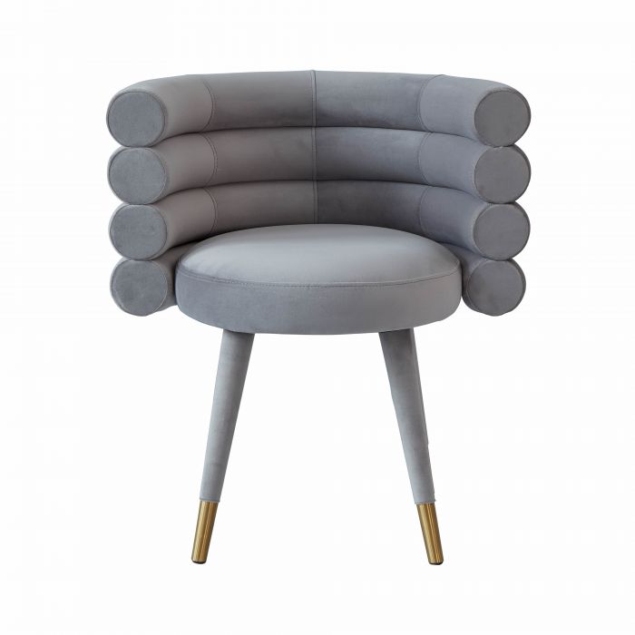 Betty Grey Velvet Dining Chair - Be Bold Furniture