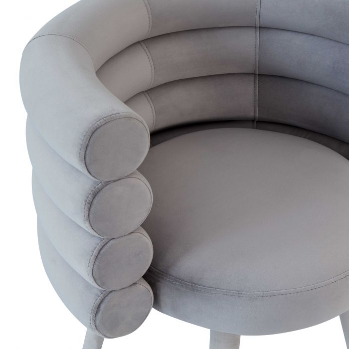 Betty Grey Velvet Dining Chair - Be Bold Furniture