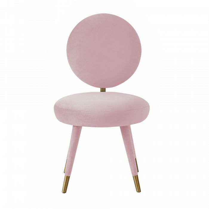 Kylie Bubblegum Velvet Dining Chair - Be Bold Furniture