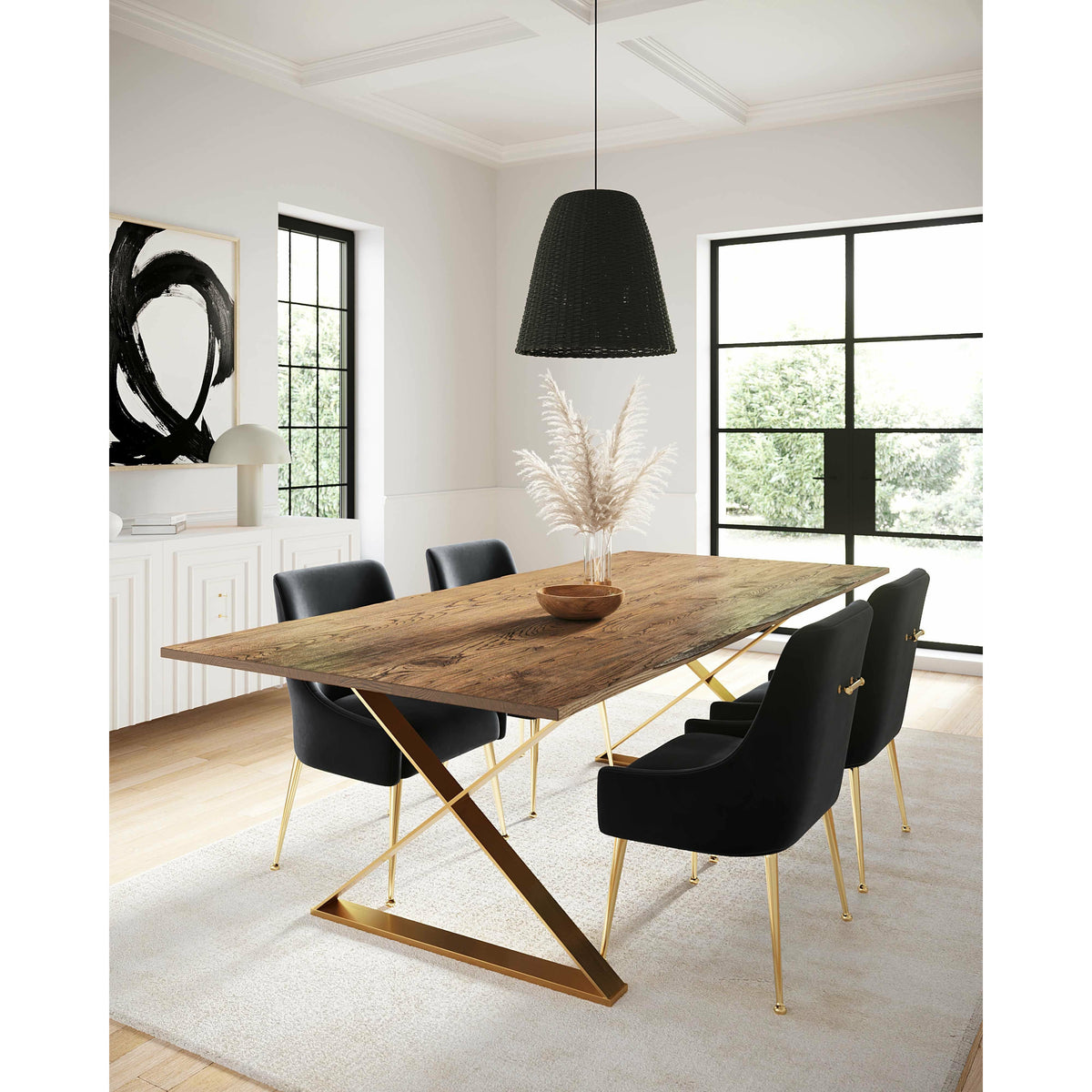Leah Dining Table Brown - Be Bold Furniture