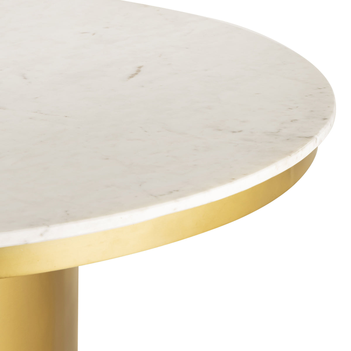 Alisin Marble Dining Table Gold - Be Bold Furniture