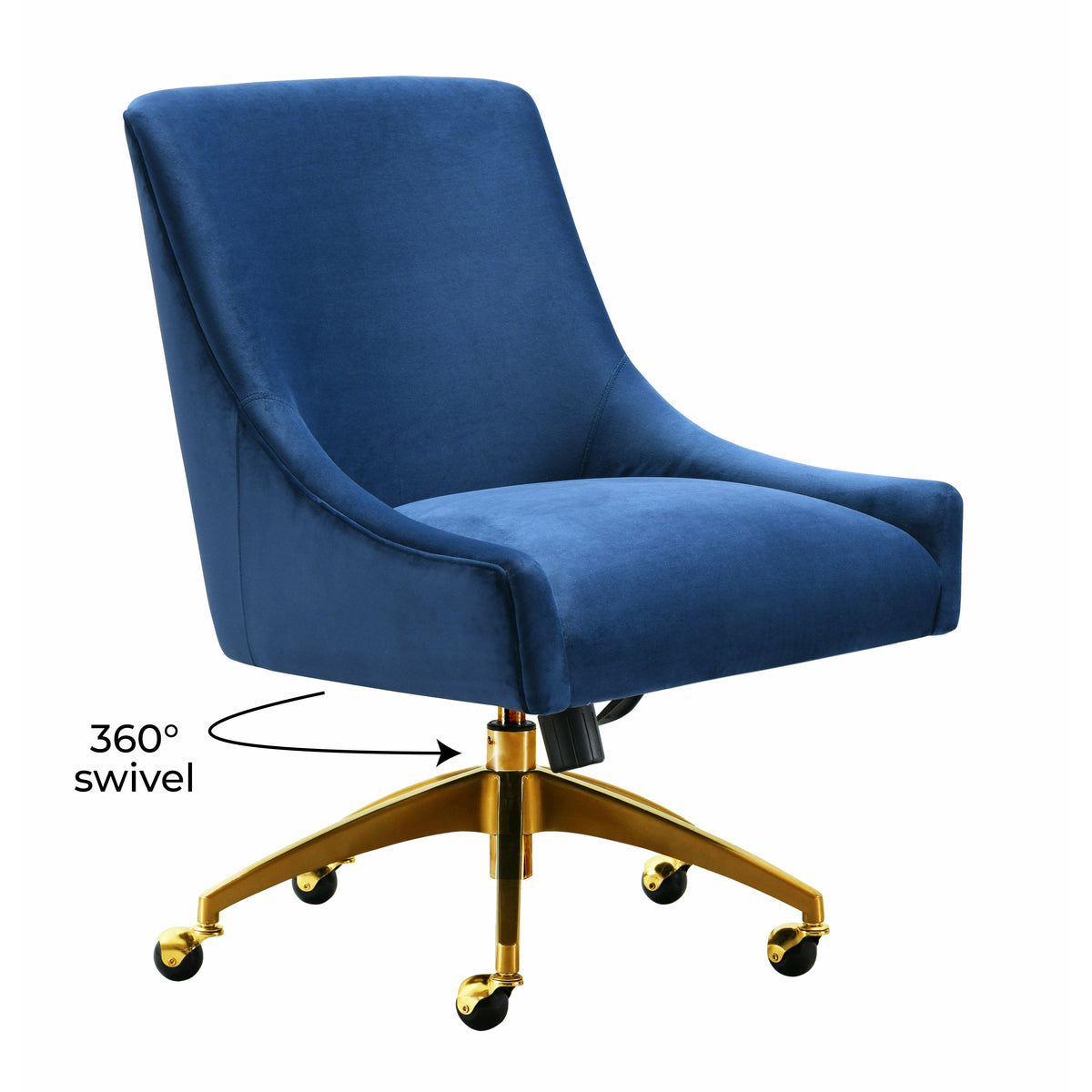 Beatrix Navy Office Swivel Chair - Be Bold Furniture