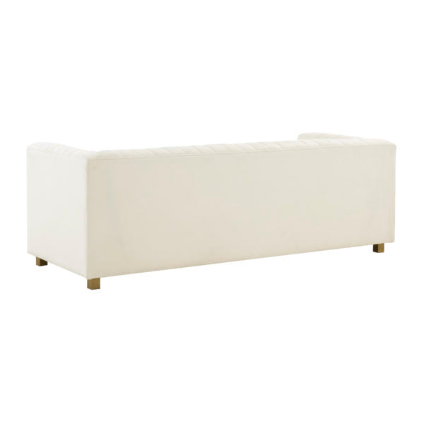Wafa Cream Velvet Sofa - Be Bold Furniture