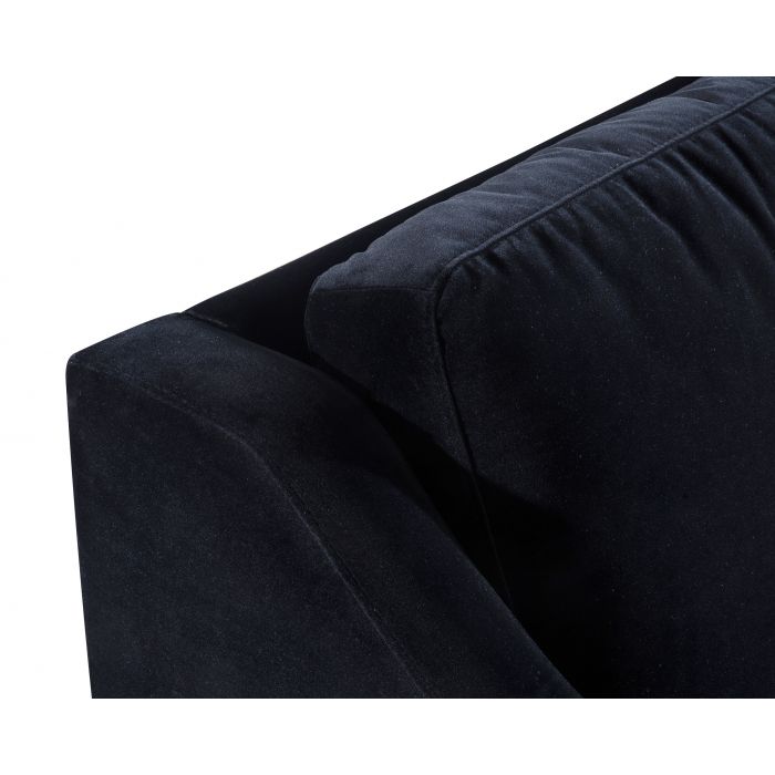 Milan Black Velvet Sofa - Be Bold Furniture