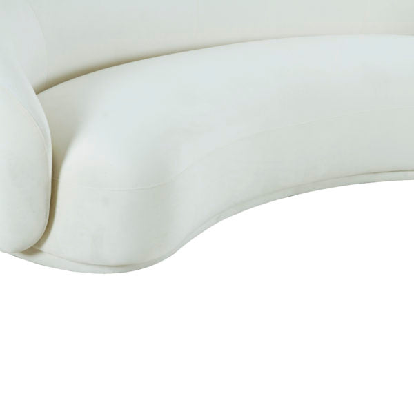 Kendall Cream Velvet Sofa - Be Bold Furniture