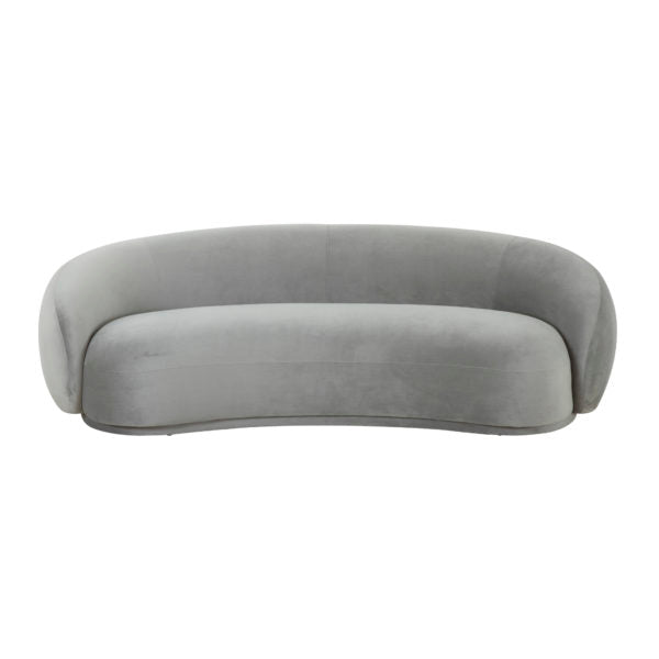 Kendall Light Grey Velvet Sofa - Be Bold Furniture