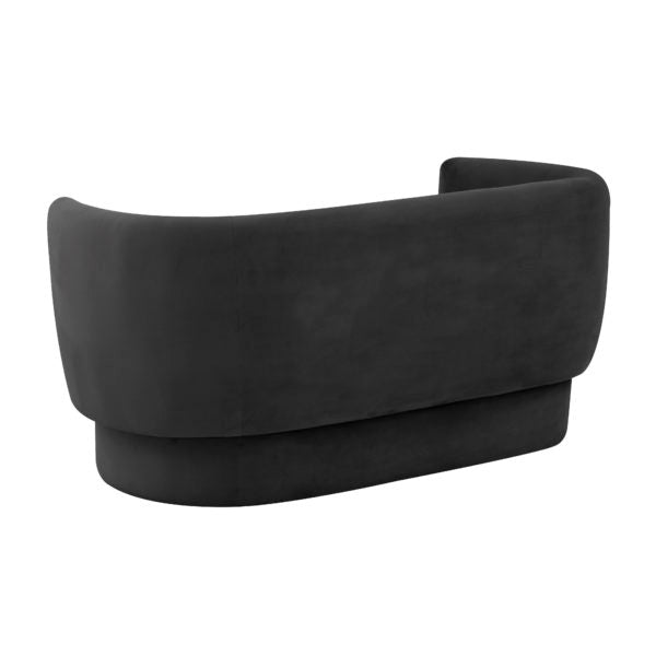 Isabella Black Velvet Loveseat - Be Bold Furniture