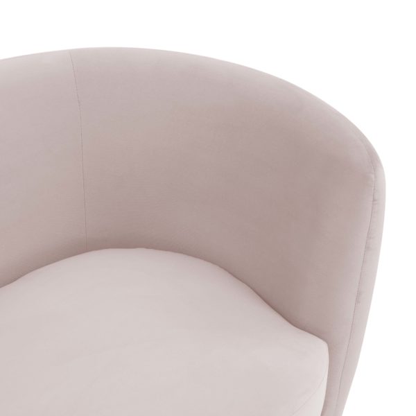 Isabella Blush Velvet Loveseat - Be Bold Furniture