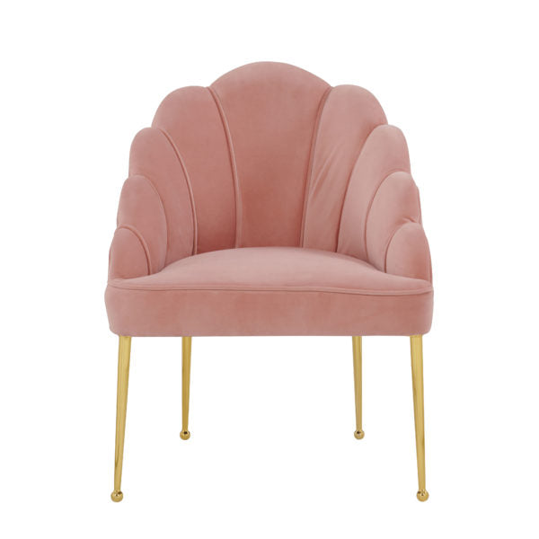 Daisy Blush Velvet Chair - Be Bold Furniture