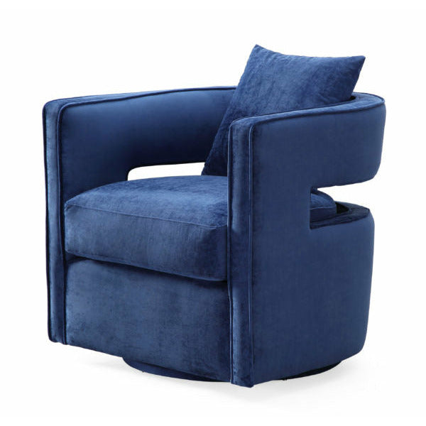 Kennedy Navy Swivel Chair - Be Bold Furniture