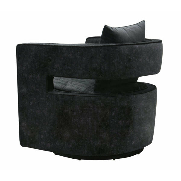 Kennedy Black Swivel Chair - Be Bold Furniture