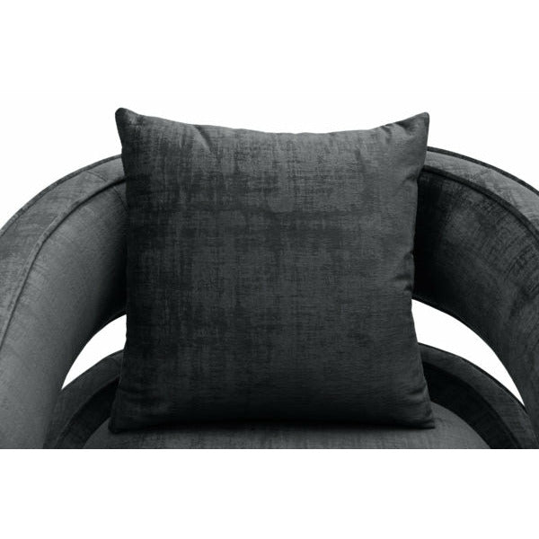 Kennedy Black Swivel Chair - Be Bold Furniture