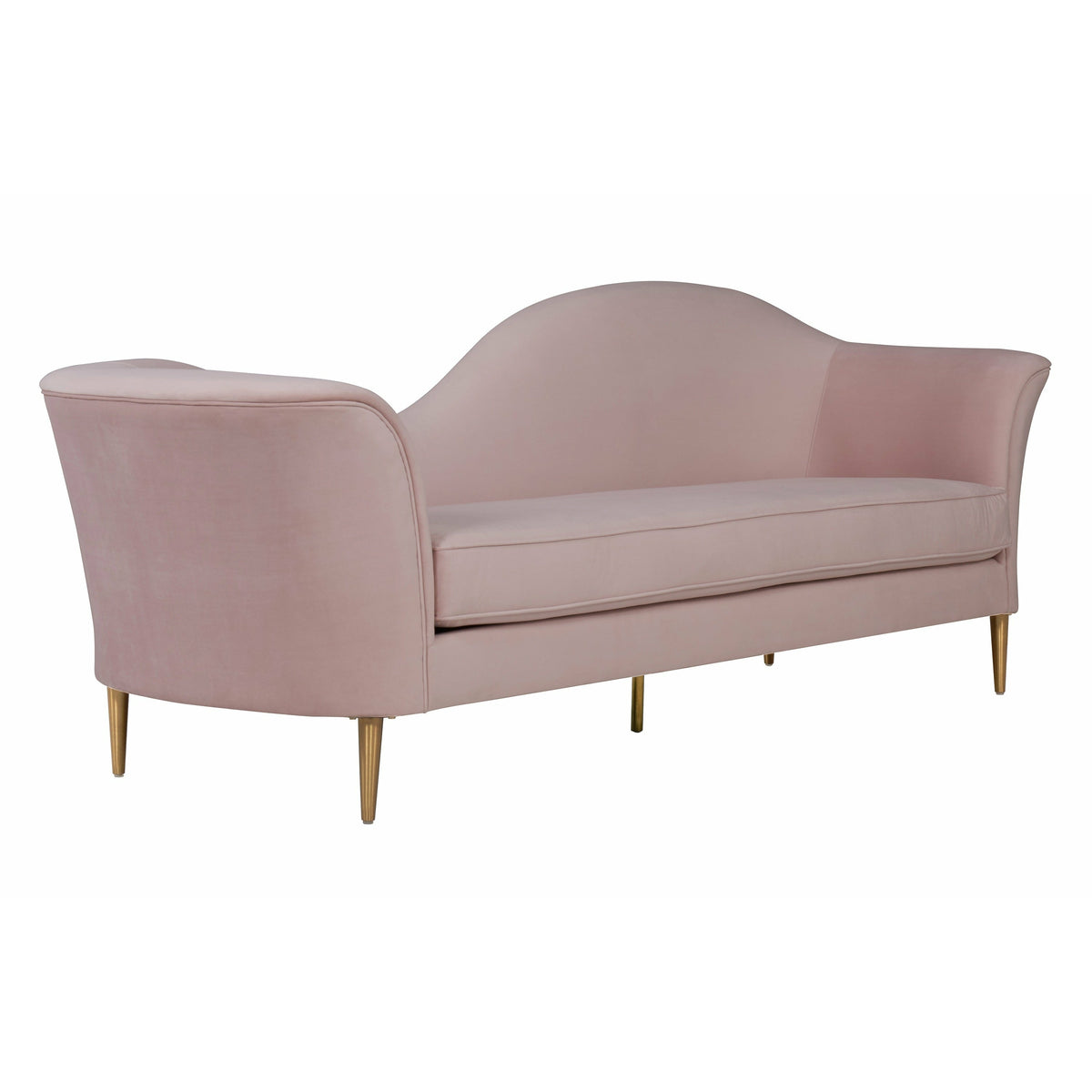 Plato Blush Velvet Sofa - Be Bold Furniture