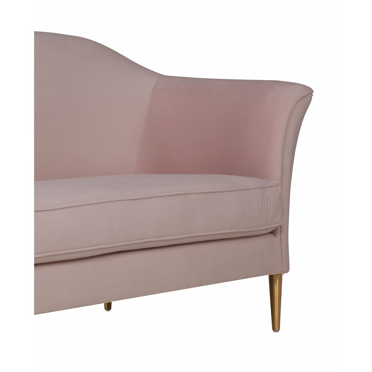 Plato Blush Velvet Sofa - Be Bold Furniture