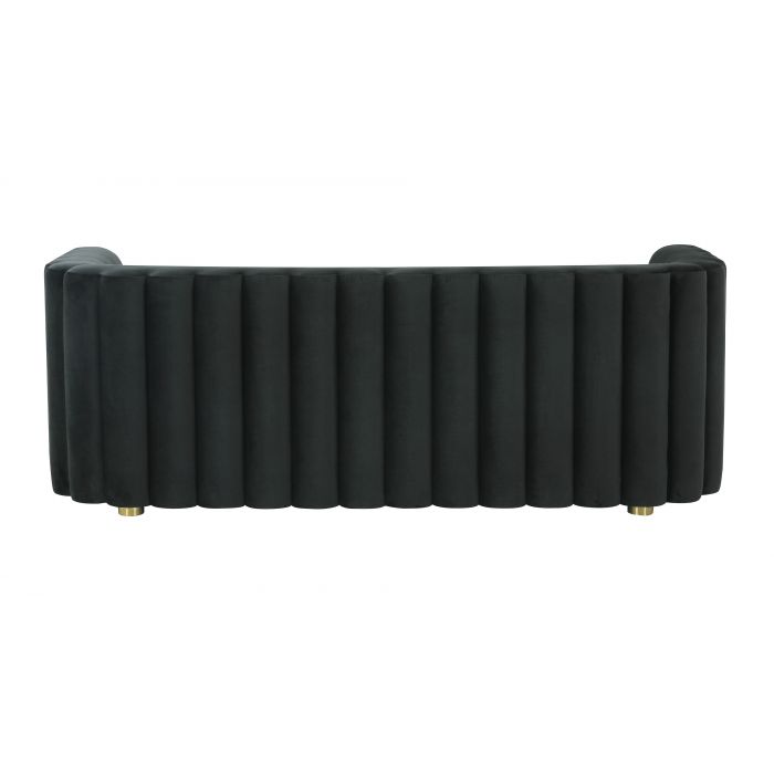 Callie Black Velvet Sofa - Be Bold Furniture