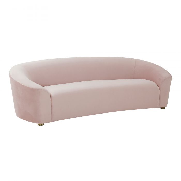 Serenity Blush Velvet Sofa - Be Bold Furniture
