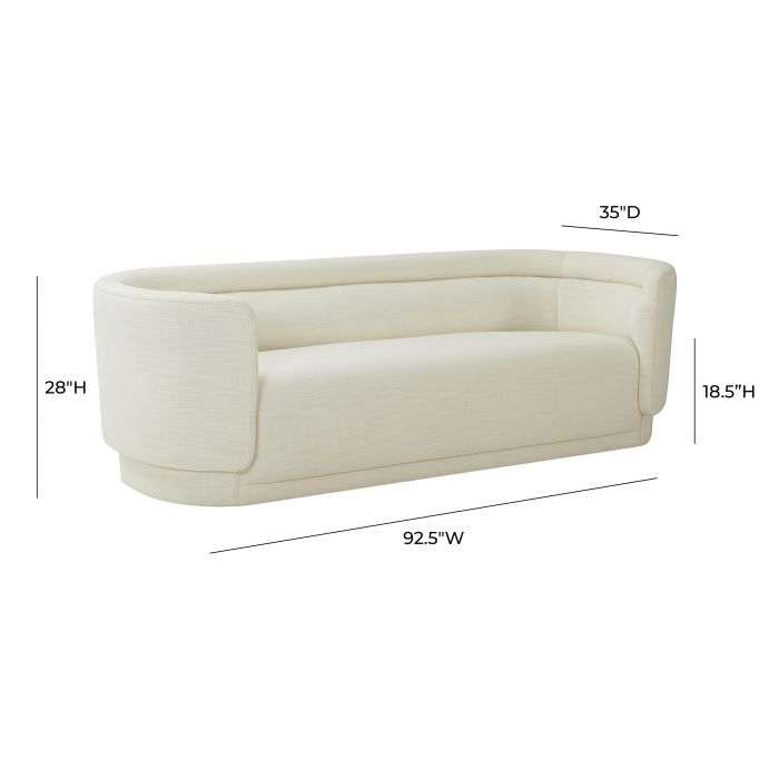 Macie Cream Linen Sofa - Be Bold Furniture