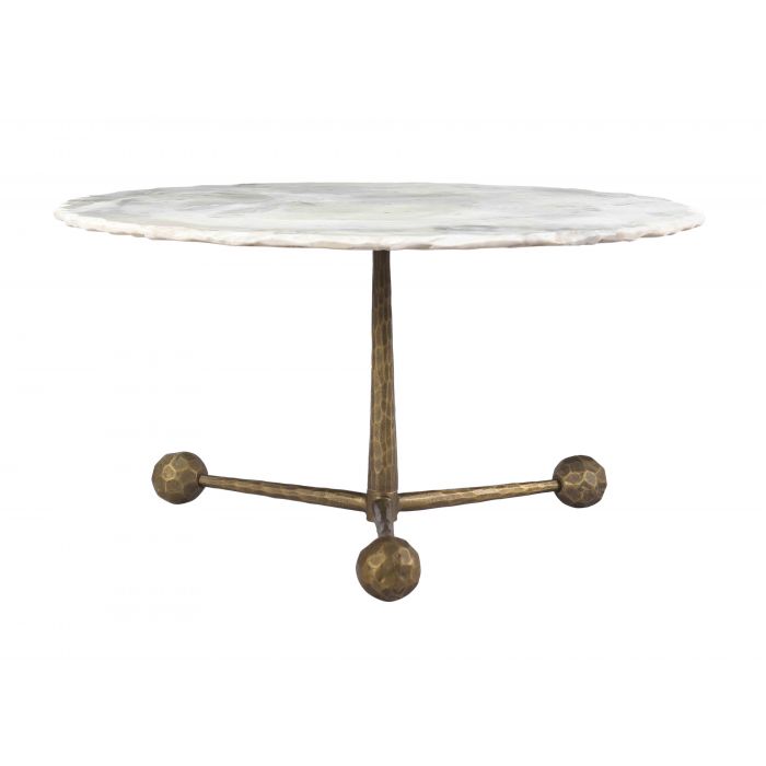 Orbital White Marble Coffee Table - Be Bold Furniture