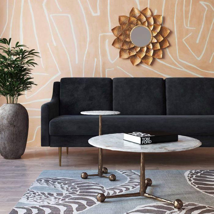 Orbital White Marble Coffee Table - Be Bold Furniture