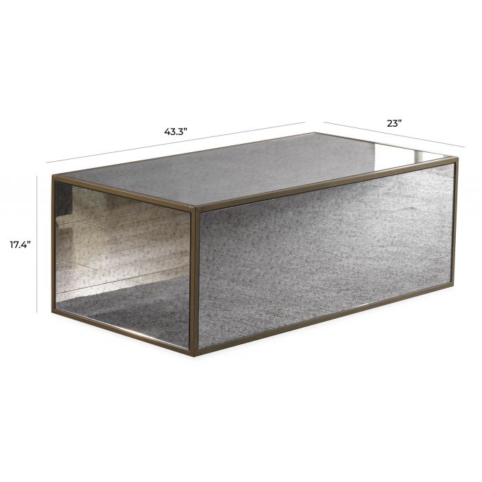 Lana Mirrored Coffee Table - Be Bold Furniture