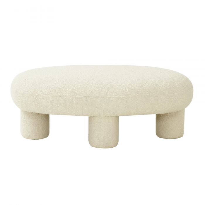 Discus Boucle Ottoman - Be Bold Furniture