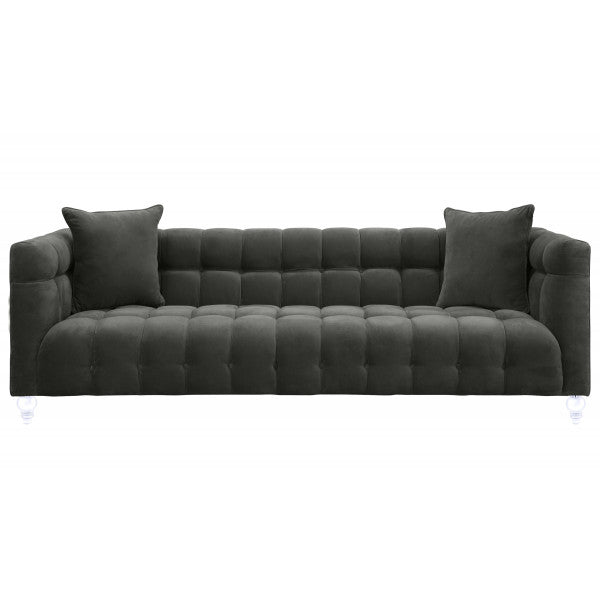 Bea Grey Velvet Sofa - Be Bold Furniture