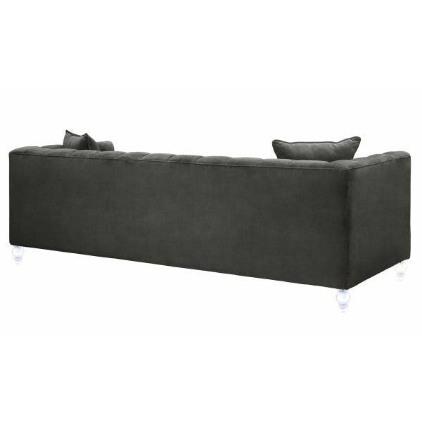 Bea Grey Velvet Sofa - Be Bold Furniture