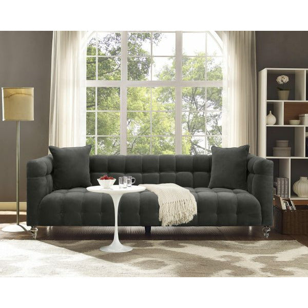 Bea Grey Velvet Sofa - Be Bold Furniture