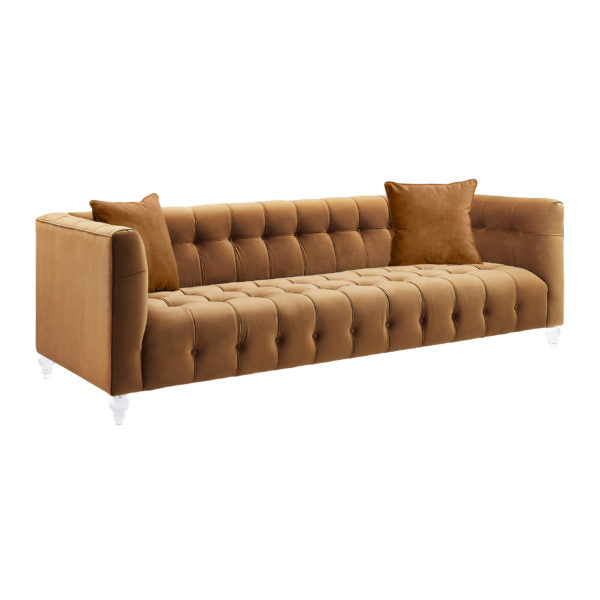 Bea Gold Velvet Sofa - Be Bold Furniture