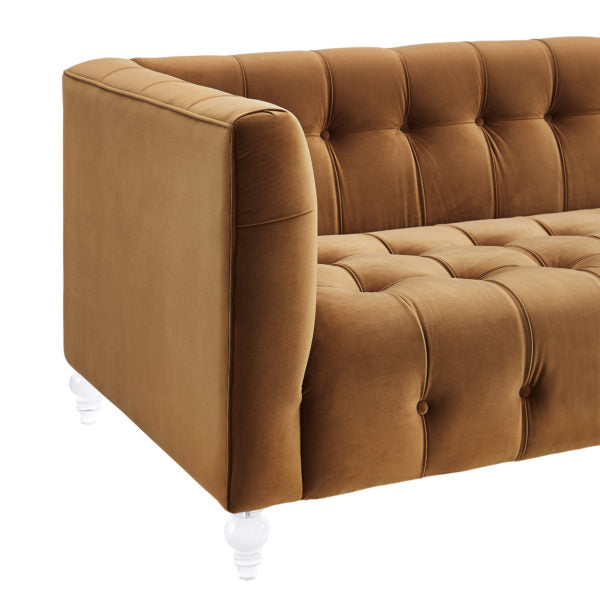 Bea Gold Velvet Sofa - Be Bold Furniture