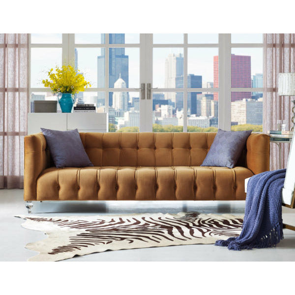 Bea Gold Velvet Sofa - Be Bold Furniture
