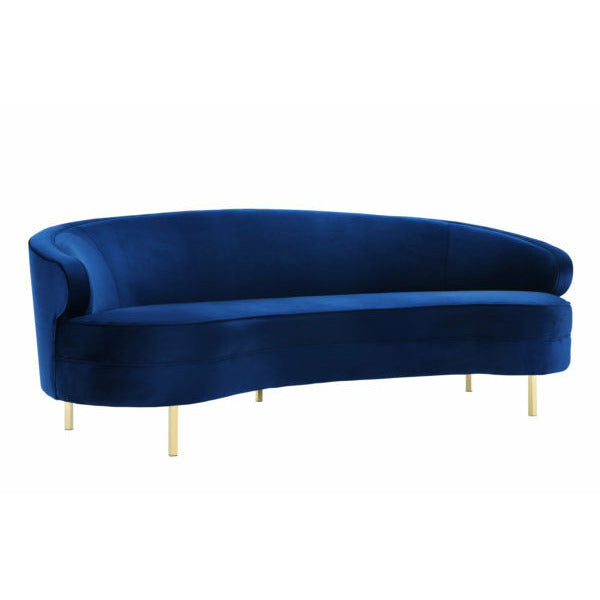 Baila Navy Velvet Sofa - Be Bold Furniture