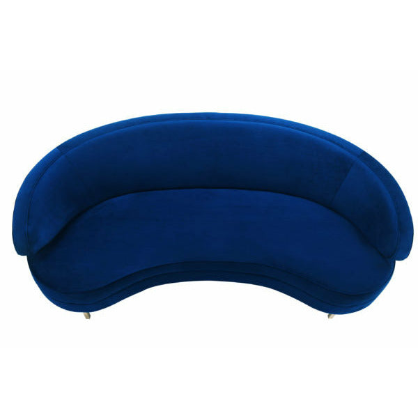 Baila Navy Velvet Sofa - Be Bold Furniture