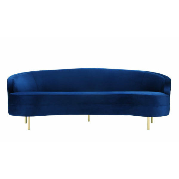Baila Navy Velvet Sofa - Be Bold Furniture